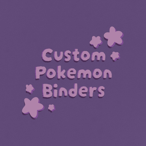 Custom pokemon binders - custom,
