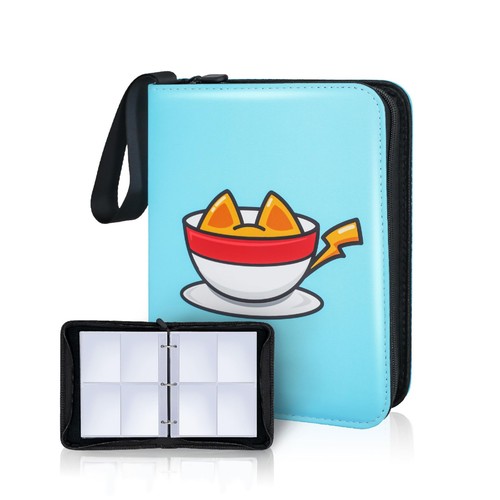Blue pokemon card - blue, folder