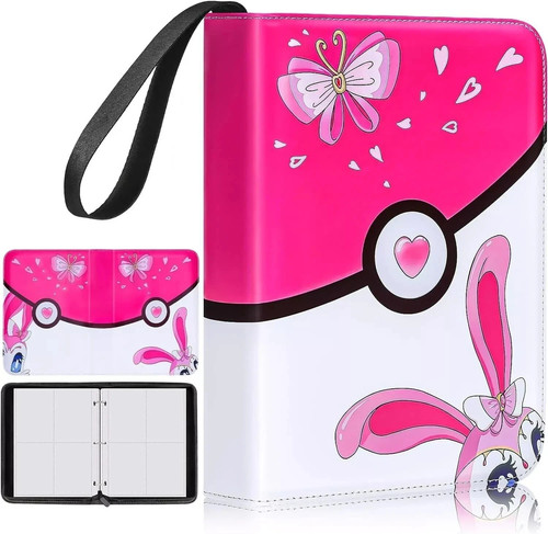 Pink pokémon card binder - pokémon,